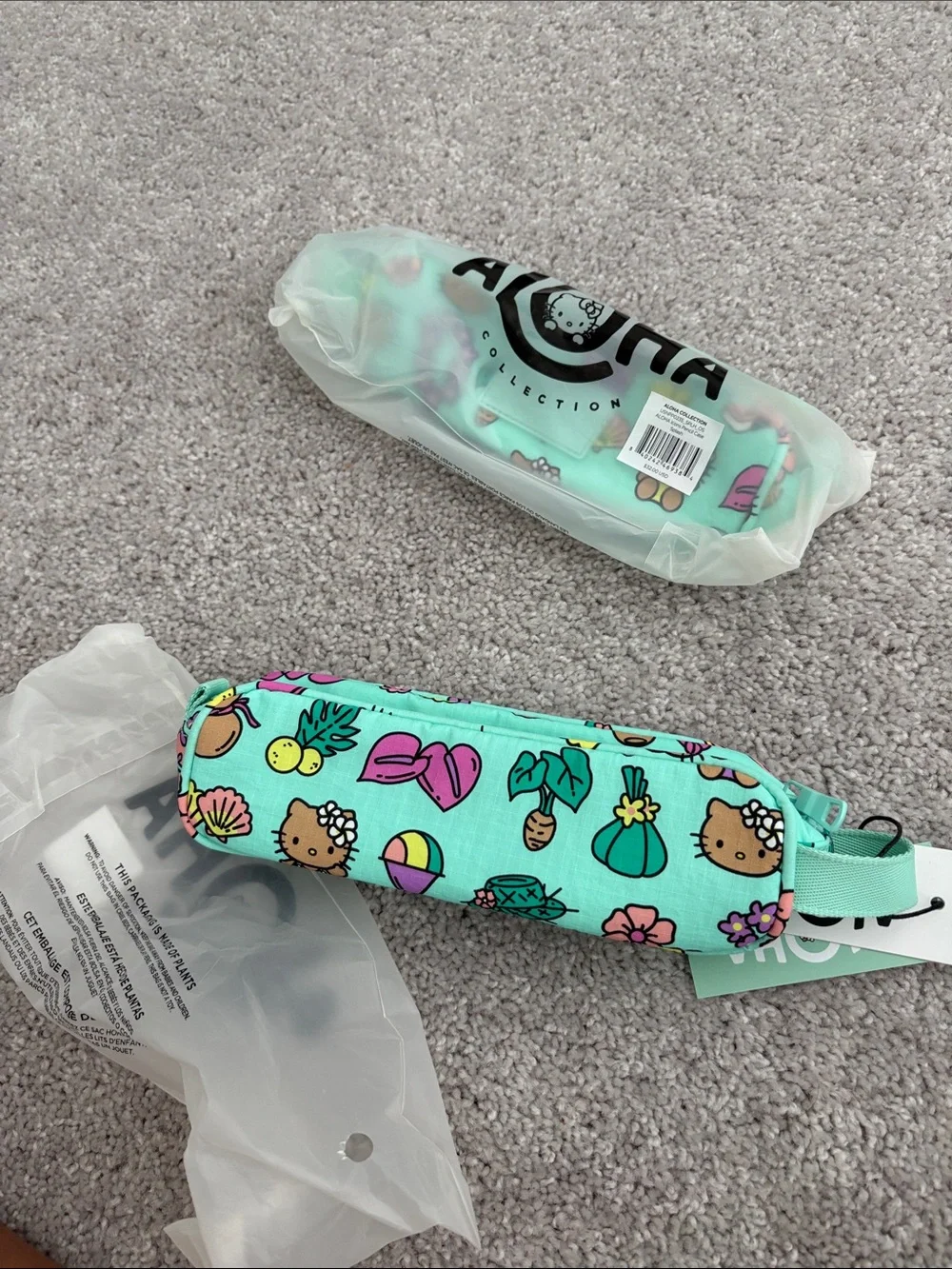 ALOHA Collection Hello Kitty Hawaii Exclu. Nylon Pencil Case Aloha Icons Splash